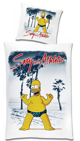 Homer Simpson Single Duvet Cover Set