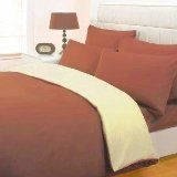 Fusion orange and cream duvet cover