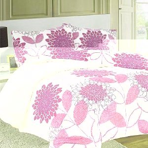 Retro flower duvet cover